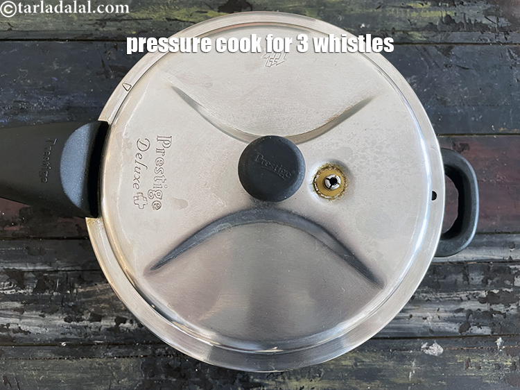 Step 22 – Pressure cook for 3 whistles.