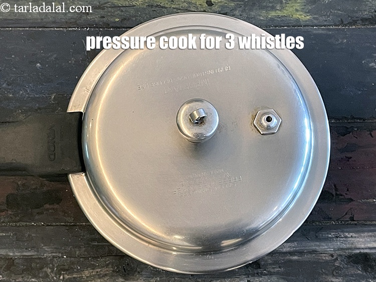 Step 19 – Pressure cook for 3 whistles.