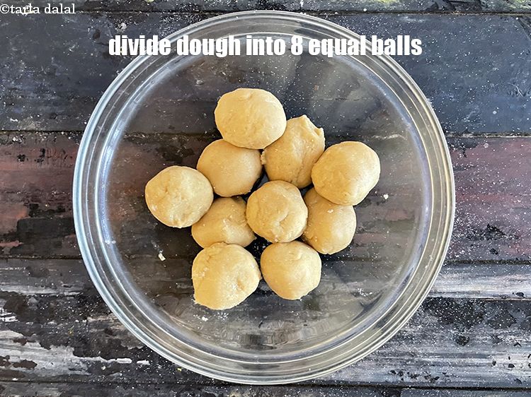 Step 26 – Divide dough into 8 equal balls.