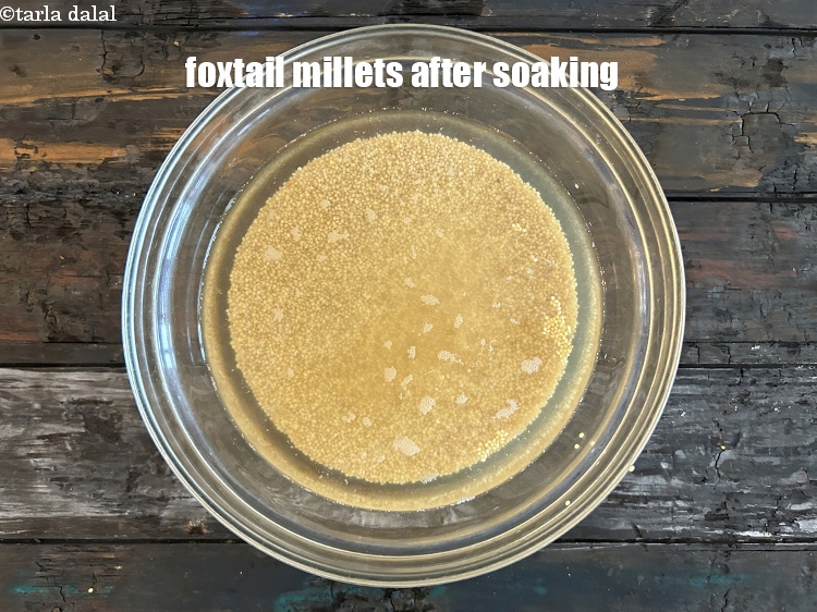 स्टेप 13 – कोदरी भिगोने के बाद।&nbsp;