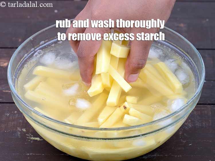Step 13 – Rub and wash thoroughly to remove excess starch.
