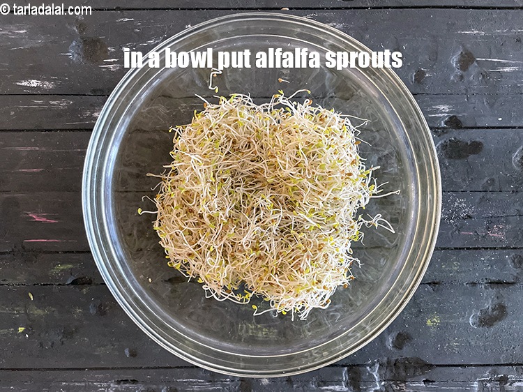 Step 23 – in a big bowl put&nbsp;<meta charset="UTF-8" />2 cups&nbsp;<a href="glossary-alfalfa-sprouts-alfa-alfa-sprouts-sprouted-alfa-alfa-542i">alfalfa sprouts</a>.