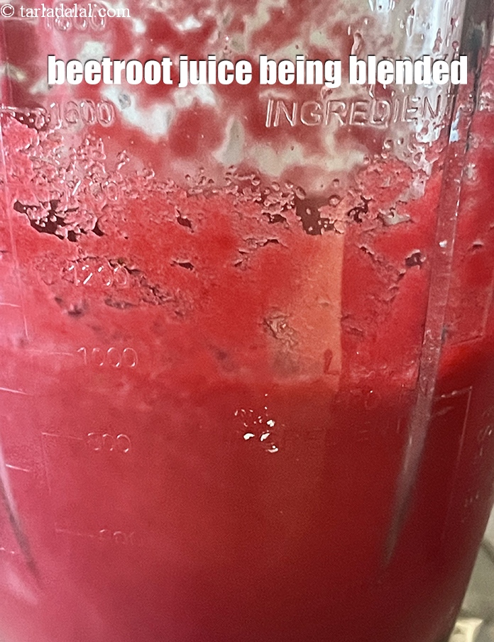 Step 13 – Juice being blended.