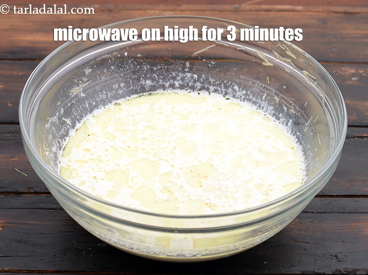 Step 11 – Microwave on high for 3 minutes, while stirring twice in between after every 1 minute.