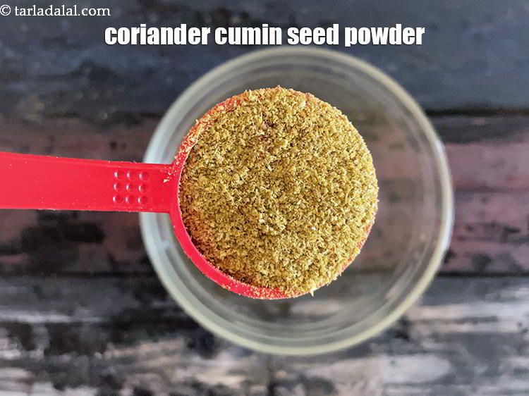 Step 12 – In a bowl put&nbsp;<meta charset="UTF-8" />2 tsp&nbsp;<a href="glossary-coriander-cumin-seeds-powder-dhania-jeera-powder-375i">coriander-cumin seeds (dhania-jeera) powder</a>.
