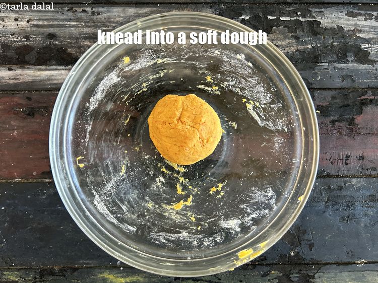 Step 12 – Knead into a soft dough.