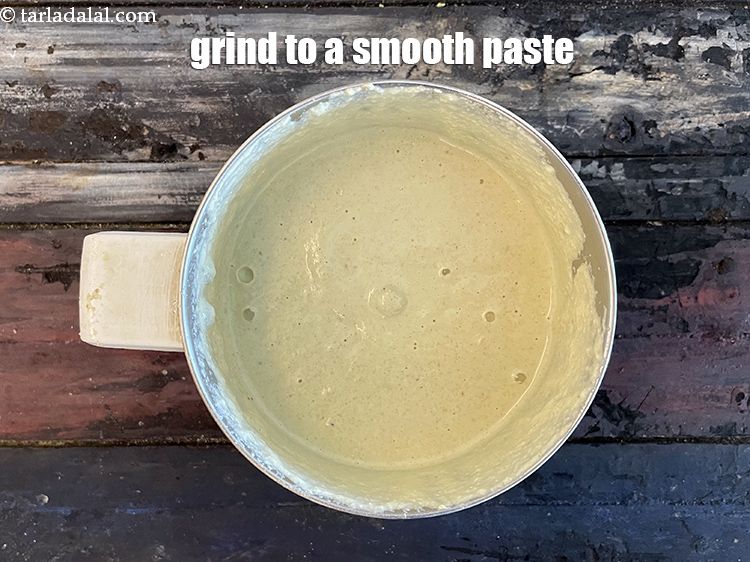 Step 11 – Grind to a smooth paste.
