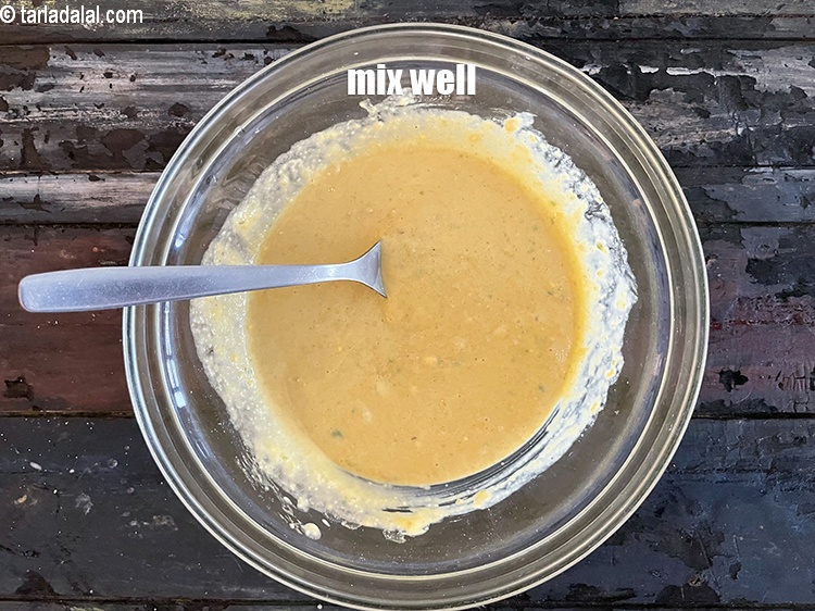 Step 11 – Mix well. Ensure that you break all the lumps when mixing. If required use a …