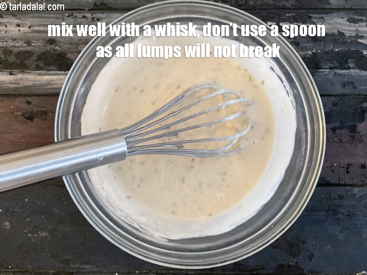 Step 27 – Mix well with a whisk. Don&#39;t use a spoon to mix as all the lumps …