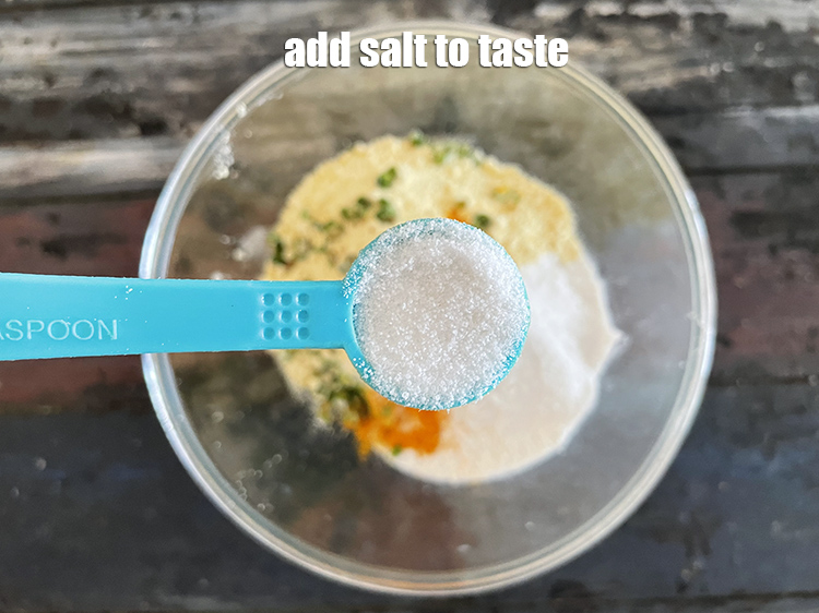 Step 11 – Add salt to taste. We added 1/2 tsp salt.