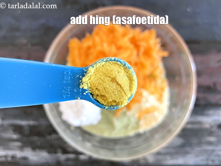Step 18 – Add&nbsp;1/4 tsp&nbsp;<a href="glossary-asafoetida-hing-113i">asafoetida (hing)</a>.