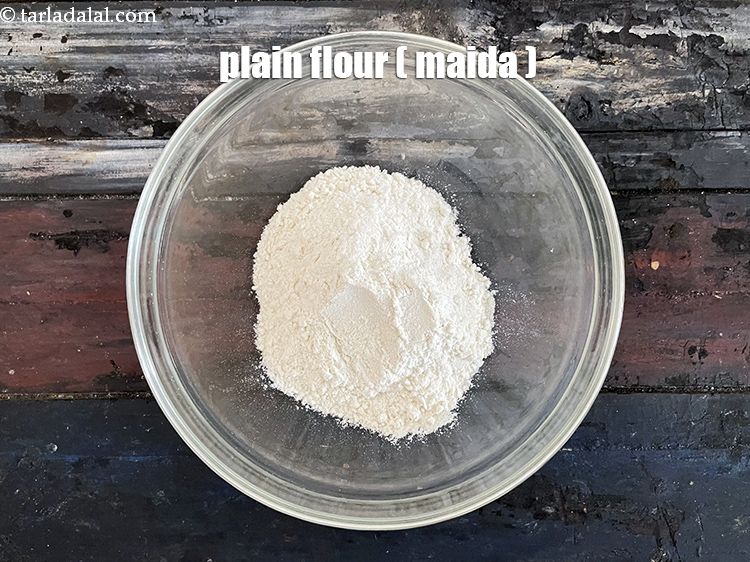 Step 22 – In a bowl put&nbsp;<!--%3Cmeta%20charset%3D%22UTF-8%22%20%2F%3E-->1/2 cup&nbsp;<a href="glossary-plain-flour-maida-188i">plain flour (maida)</a>. You can replace with whole wheat flour …