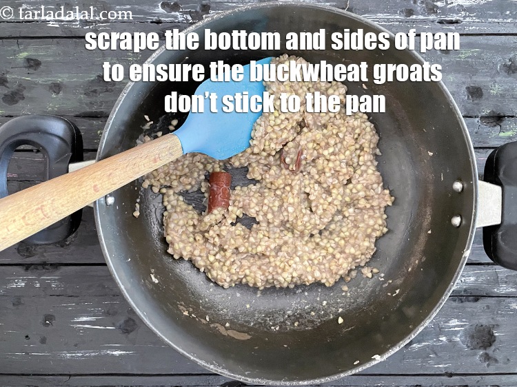 Step 13 – Remember to scrape the sides and bottom of the buckwheat groats while cooking them. As …
