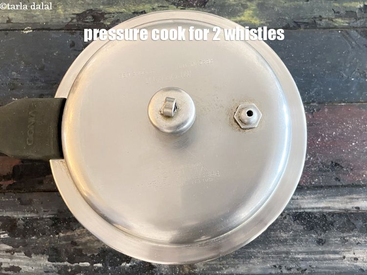 Step 11 – Pressure cook for 2 whistles.