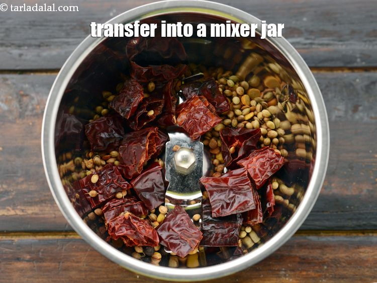 Step 16 – &nbsp;Once cooled transfer the mixture into a small mixer jar.