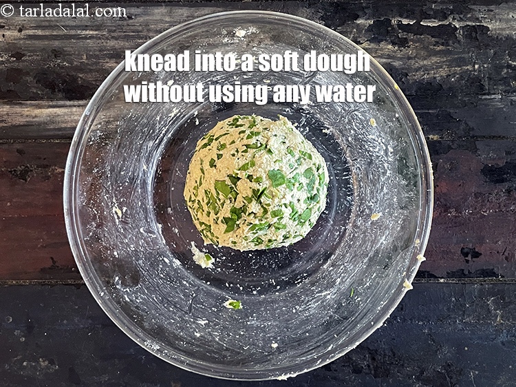 Step 12 – Knead into soft dough without using any&nbsp;water.