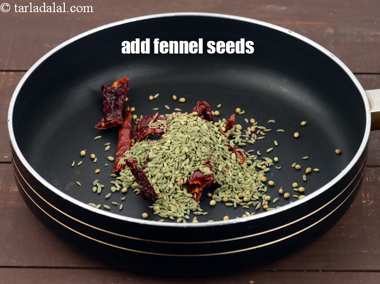 Step 12 – Add 1 tbsp&nbsp;<a href="https://www.tarladalal.com/glossary-fennel-seeds-saunf-sauf-410i">fennel seeds (saunf)</a>.