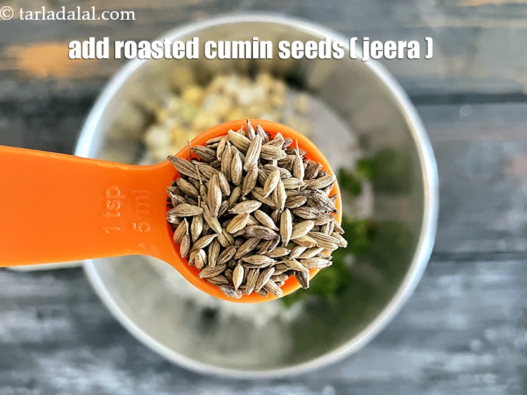 Step 11 – Add&nbsp;<meta charset="UTF-8" />2 tsp&nbsp;roasted&nbsp;<a href="glossary-cumin-seeds-jeera-zeera-381i">cumin seeds (jeera)</a>.