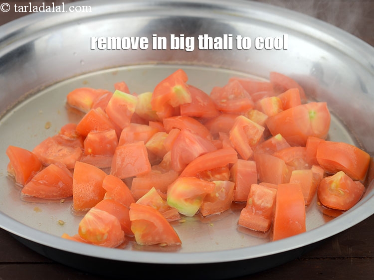 Step 11 – Remove it in the big thali to cool completely.