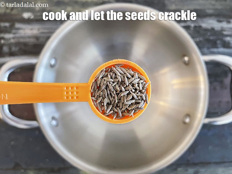 Step 20 – Add&nbsp;1 tsp&nbsp;<a href="glossary-cumin-seeds-jeera-zeera-381i">cumin seeds (jeera)</a>.