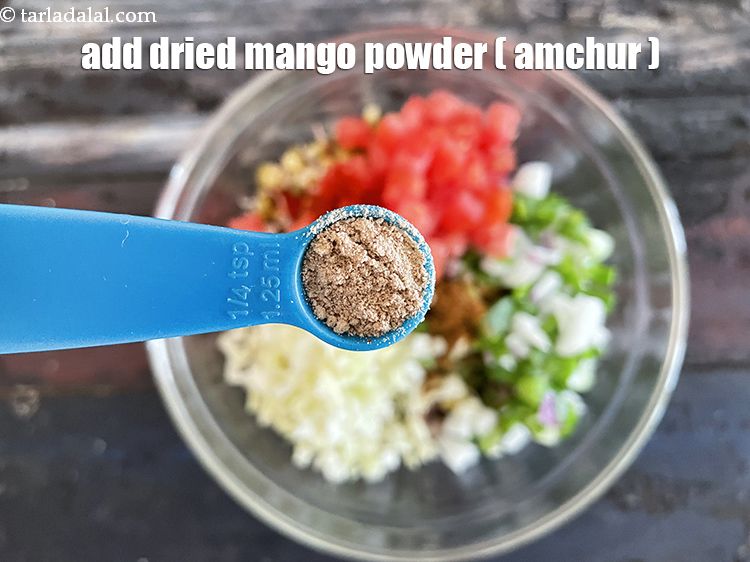Step 28 – Add&nbsp;<meta charset="UTF-8" />1/4 tsp&nbsp;<a href="glossary-dried-mango-powder-amchur-powder-148i">dried mango powder (amchur)</a>,