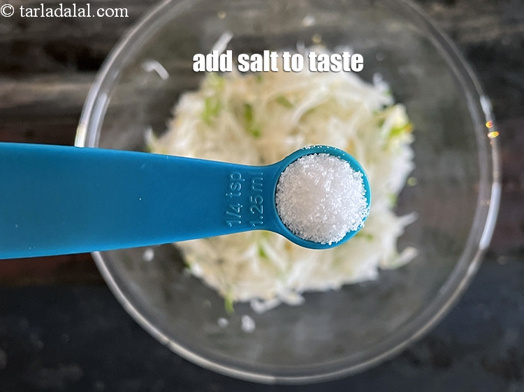Step 12 – Add salt to taste. We added 1/4&nbsp;tsp salt. <strong>We have added salt at the end …
