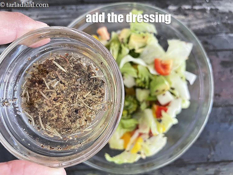 Step 25 – Add the dressing
