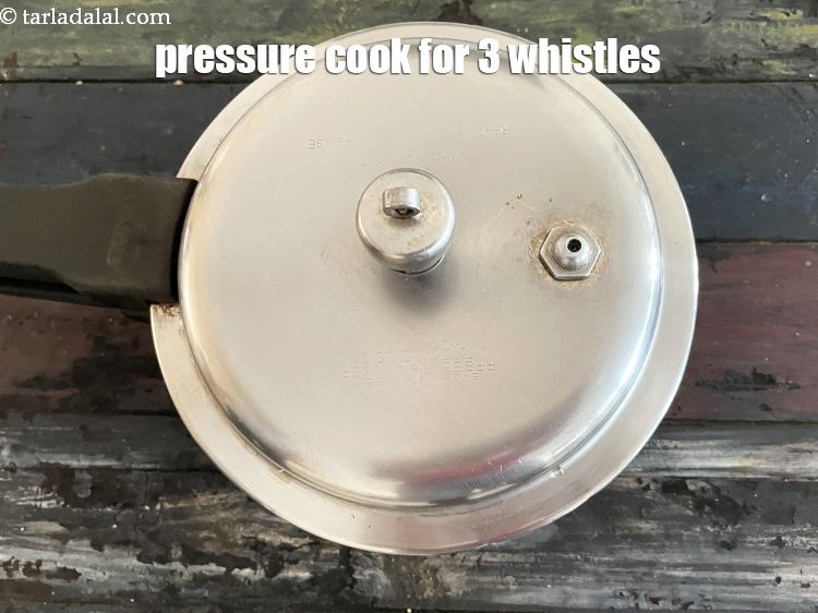 Step 27 – Pressure cook for 3 whistles.