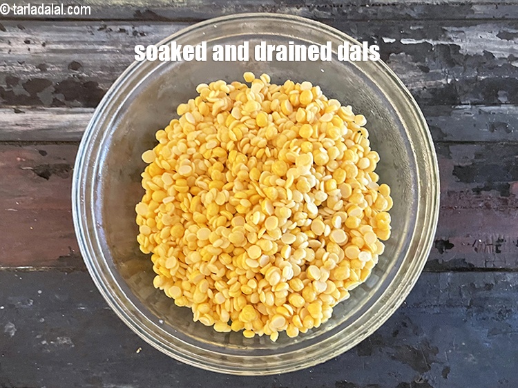Step 11 – Soaked and drained dals.