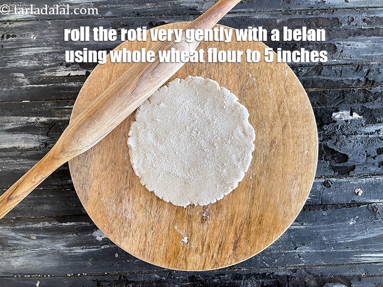 Step 10 – <html><head></head><body><p>Method 2 for rolling jowar roti. From step 8, we will roll the dough using …