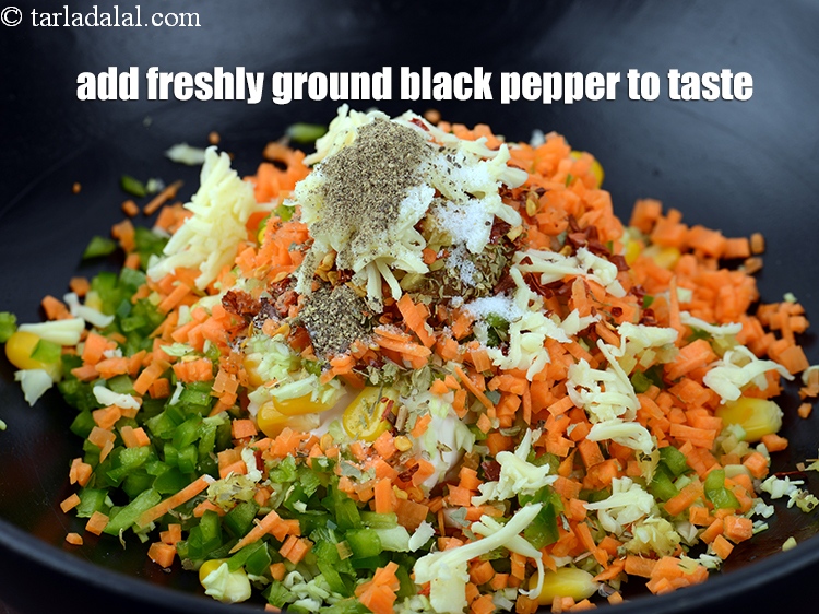 Step 16 – Add <a href="https://www.tarladalal.com/glossary-freshly-ground-black-pepper-kalimirch-powder-kali-mirch-ka-powder-567i">freshly ground black pepper (kalimirch)</a> to taste.