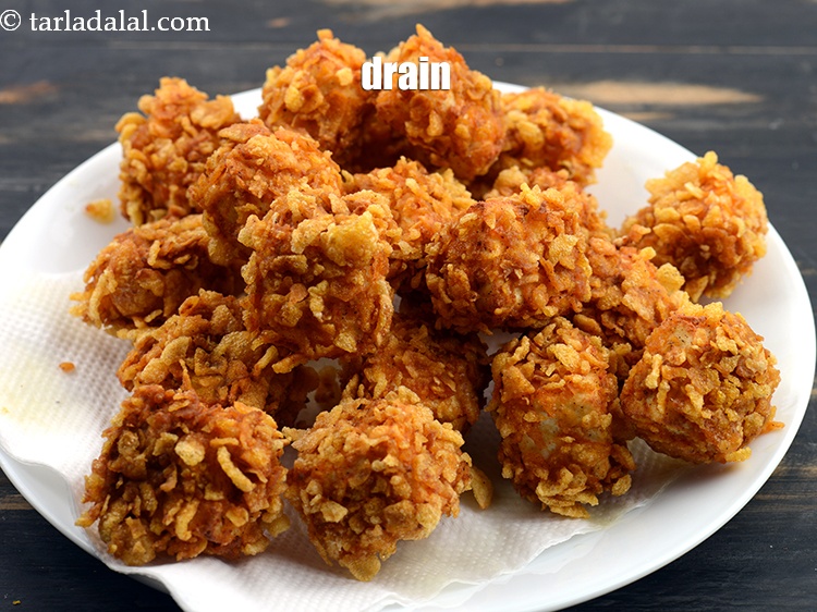 Step 19 – Remove and drain on tissue paper.