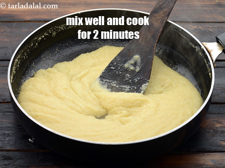 Step 12 – Mix well and cook on a medium flame for 2 minutes, while stirring continuously.
