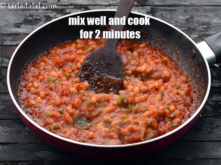 Step 22 – Mix well and cook on a medium flame for 2 minutes, while stirring occasionally. Keep …