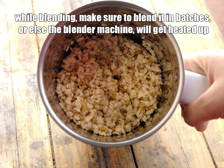 Step 7 – <p>While blending, make sure to blend it in batches, or else the blender machine, will …