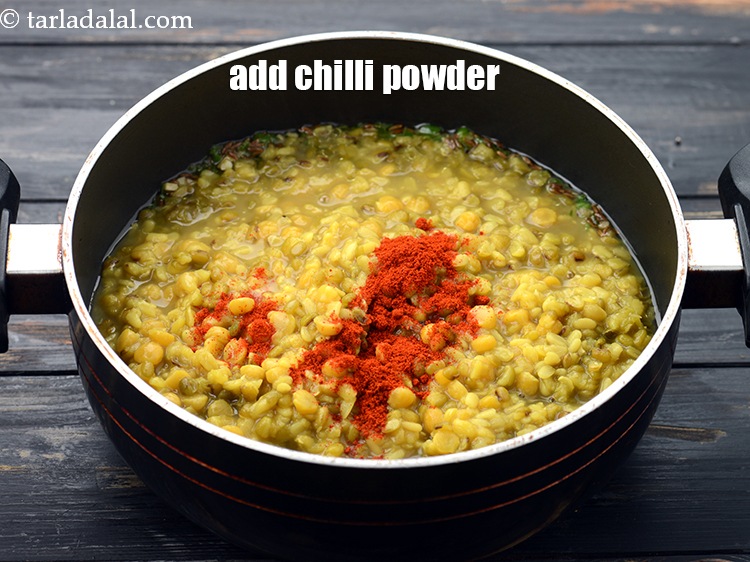 Step 24 – Add 1/2 tsp&nbsp;<a href="https://www.tarladalal.com/glossary-chilli-powder-red-chilli-powder-339i">chilli powder</a>.&nbsp;