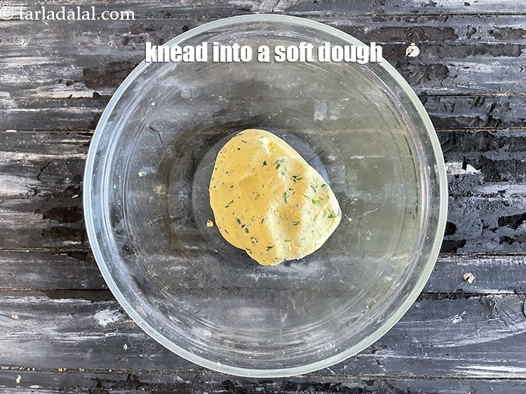 Step 13 – Knead into a soft dough. There is no need to rest the dough.