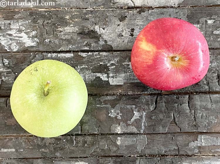 Step 2 – This is what green apples and red apples look like. You can use either of …