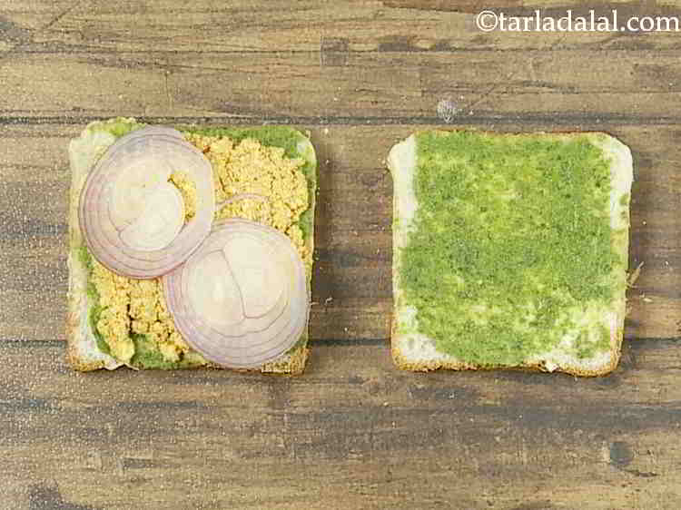 Step 12 – Arrange 2 onion slices.