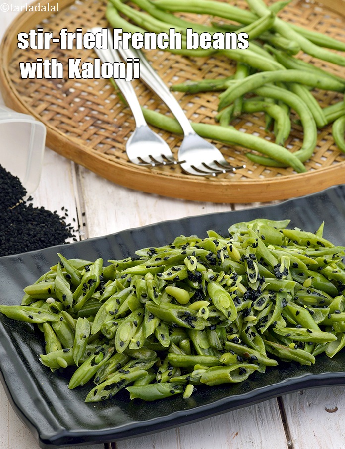 Step 25 – It is however important to serve the Stir-Fried French Beans with Kalonji immediately on preparation …