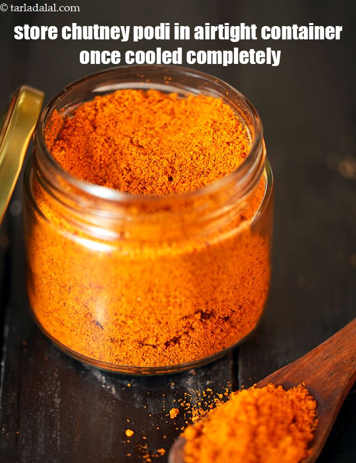 Step 25 – Store&nbsp;<strong>chutney podi</strong>&nbsp;in airtight container once cooled completely and stays fresh for 2&nbsp;months.