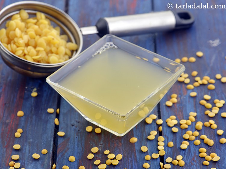 Step 8 – Serve <strong>strained toovar dal water recipe, clear fluid recipe | liquid diet Indian recipe | …
