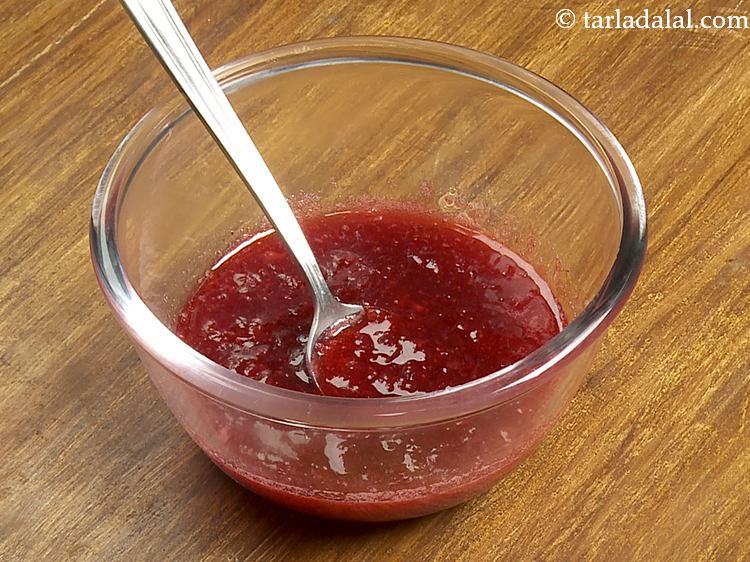 Step 9 – Good strawberry jam has a soft even consistency without distinct pieces of berry.