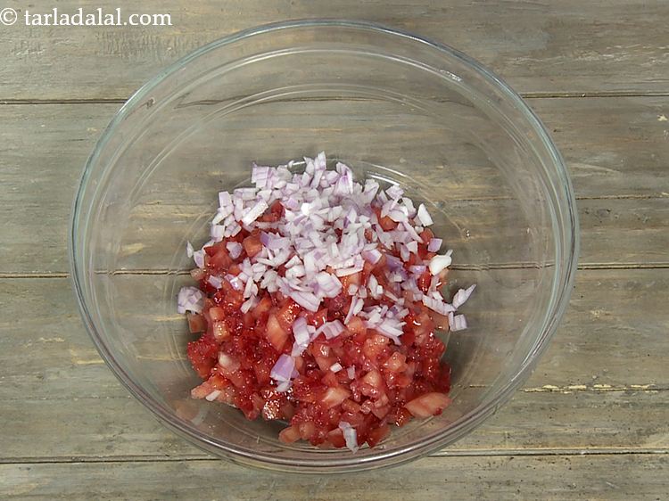 Step 5 – Add finely chopped onions. Jains can skip adding onions.