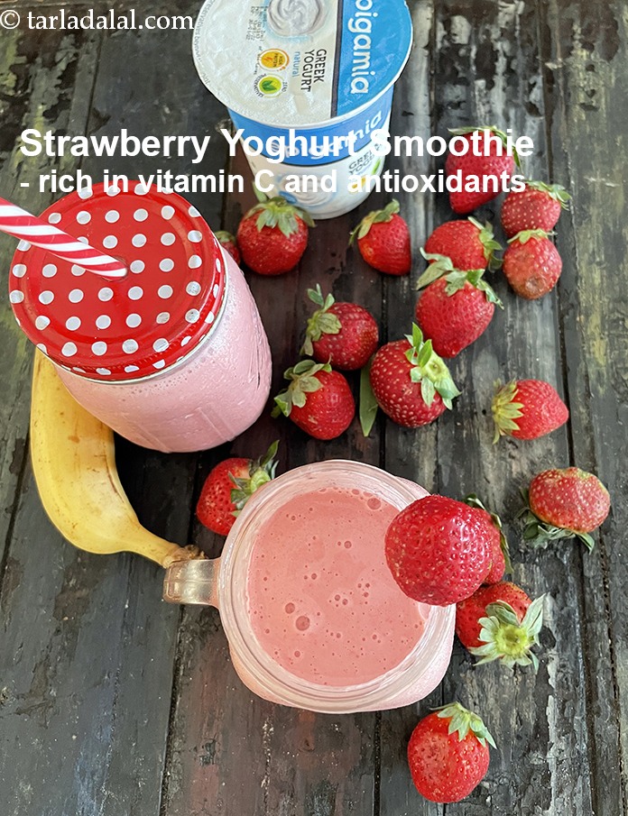 Step 16 – <strong>Strawberry Yoghurt Smoothie &ndash; rich in vitamin C and antioxidants.</strong>