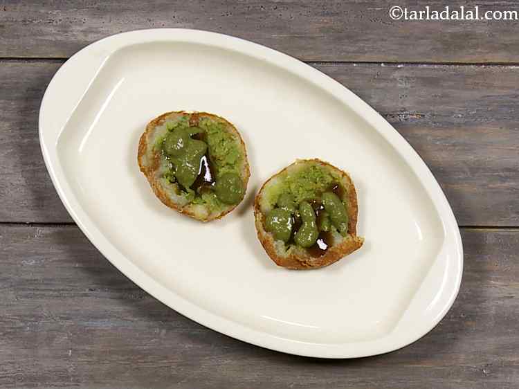 Step 24 – Then drizzle ? tsp of green chutney over each halve. You can also use <a …