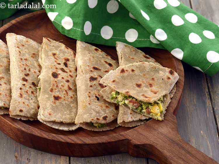 Step 22 – Serve <strong>stuffed buckwheat paratha recipe | kuttu ka paratha | gluten free buckwheat paratha | …