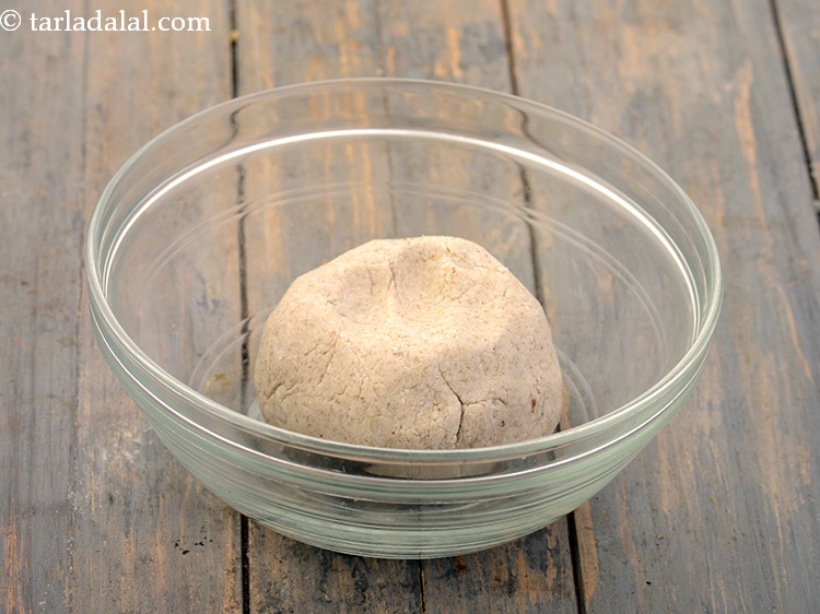 Step 6 – Mix well and knead into soft dough, using enough water. Keep aside. Remember not to …