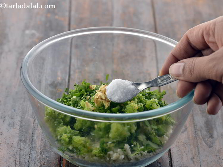 Step 14 – And, add salt.