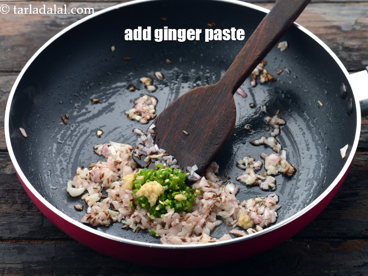 Step 24 – Add 1/2 tsp&nbsp;<a href="https://www.tarladalal.com/glossary-ginger-paste-adrak-ki-paste-457i">ginger (adrak) paste</a>. If you do not have the paste you can …